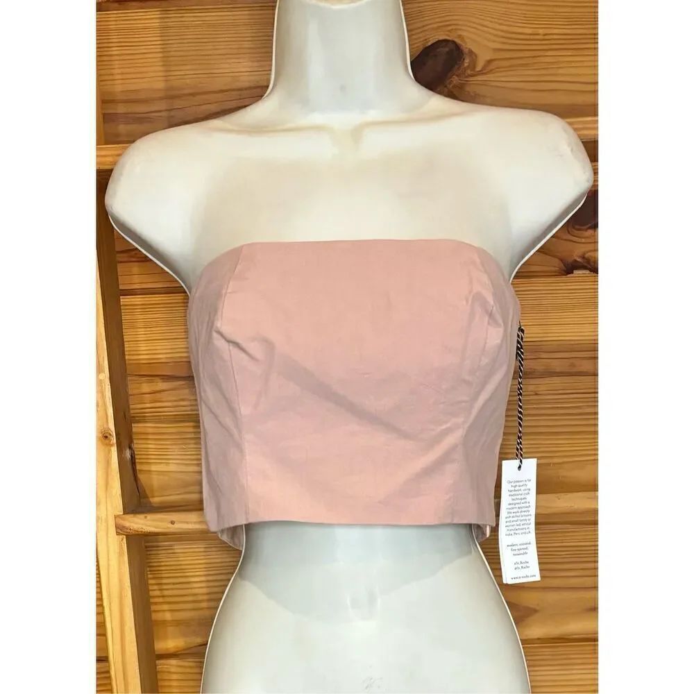 St. Roche Nude Pink Bandeau Top NWT Size Large